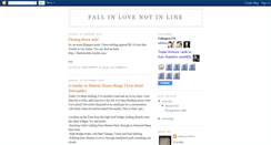 Desktop Screenshot of fallinlovenotinline.blogspot.com