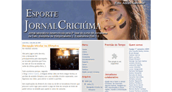 Desktop Screenshot of jornalcriciuma-esporte.blogspot.com