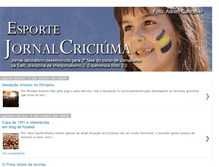 Tablet Screenshot of jornalcriciuma-esporte.blogspot.com