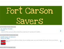 Tablet Screenshot of fortcarsonsavers.blogspot.com