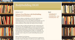 Desktop Screenshot of bodybuilding-hgh.blogspot.com