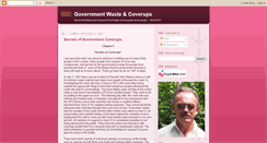 Desktop Screenshot of governmentwasteandcoverup.blogspot.com