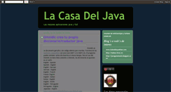 Desktop Screenshot of lacasadeljava.blogspot.com