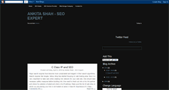 Desktop Screenshot of ankitaseoexpert.blogspot.com