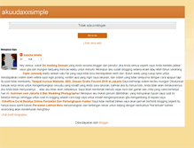 Tablet Screenshot of akuudaxxsimple.blogspot.com