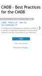 Mobile Screenshot of cmdb-best-practice.blogspot.com