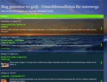 Tablet Screenshot of greenline-to-go.blogspot.com