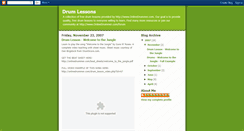 Desktop Screenshot of drumlessons.blogspot.com