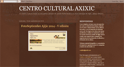 Desktop Screenshot of centroculturalaxixic.blogspot.com