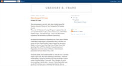 Desktop Screenshot of gregory-b-crane.blogspot.com