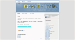 Desktop Screenshot of freetvindia.blogspot.com
