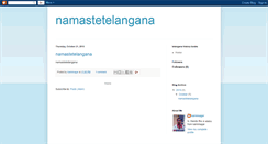 Desktop Screenshot of namastetelangana-karimnagar.blogspot.com