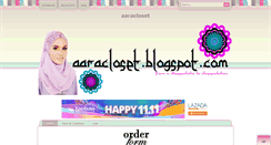 Desktop Screenshot of aaracloset.blogspot.com