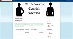 Desktop Screenshot of ministerstwogt.blogspot.com