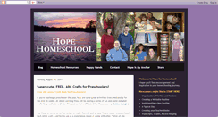 Desktop Screenshot of hopeforhomeschool.blogspot.com