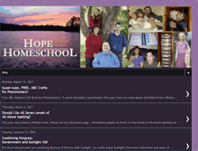 Tablet Screenshot of hopeforhomeschool.blogspot.com