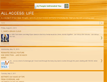 Tablet Screenshot of allaccesslife.blogspot.com