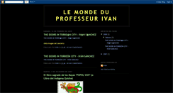 Desktop Screenshot of lemondeduprofesseurivan.blogspot.com