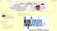 Desktop Screenshot of miraclesonnet.blogspot.com