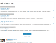 Tablet Screenshot of miraclesonnet.blogspot.com