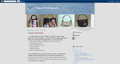 Desktop Screenshot of happyworkinglady.blogspot.com