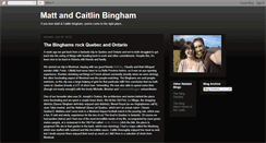 Desktop Screenshot of mattyandcaitlin.blogspot.com