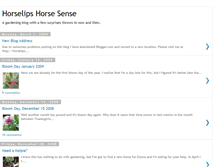 Tablet Screenshot of horselipshorsesense.blogspot.com