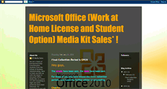 Desktop Screenshot of microsoftofficesales.blogspot.com