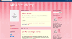 Desktop Screenshot of miss--strawberry.blogspot.com