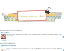 Tablet Screenshot of ahappyscrappyplace.blogspot.com
