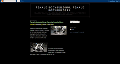 Desktop Screenshot of female-bodybuilding.blogspot.com