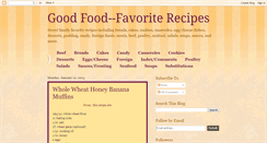 Desktop Screenshot of goodfood-recipes.blogspot.com