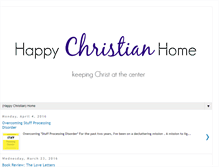 Tablet Screenshot of happychristianhome.blogspot.com