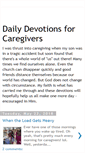 Mobile Screenshot of dailydevotionsforcaregivers.blogspot.com