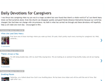 Tablet Screenshot of dailydevotionsforcaregivers.blogspot.com