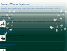 Tablet Screenshot of pressure-washer-equipment.blogspot.com