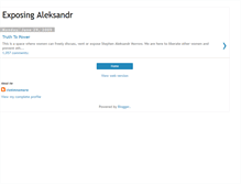 Tablet Screenshot of exposingaleksandr.blogspot.com