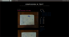 Desktop Screenshot of confusionistext.blogspot.com