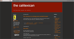 Desktop Screenshot of calitexican.blogspot.com