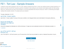 Tablet Screenshot of fe1sampleanswers.blogspot.com