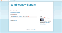 Desktop Screenshot of bumblebaby-diapers.blogspot.com