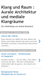 Mobile Screenshot of klangundraum.blogspot.com