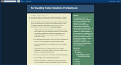 Desktop Screenshot of buddingpublicrelations.blogspot.com