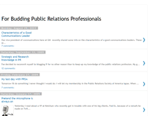 Tablet Screenshot of buddingpublicrelations.blogspot.com