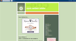 Desktop Screenshot of oyun-rehberii.blogspot.com