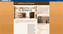 Desktop Screenshot of labibliotecadelpespunte.blogspot.com