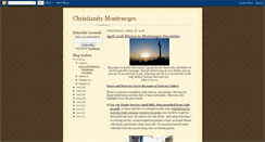 Desktop Screenshot of christianitymontenegro.blogspot.com