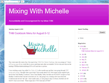 Tablet Screenshot of mixingwithmichelle.blogspot.com