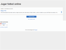 Tablet Screenshot of jugarfutbolonline.blogspot.com