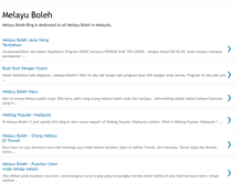 Tablet Screenshot of melayubolehinfo.blogspot.com
